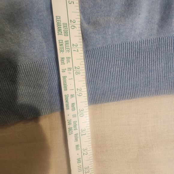 Polo Ralph Lauren 4XB Pima Cotton Sweater Light Blue Big & Tall RN 41381 Logo US - Picture 8 of 13